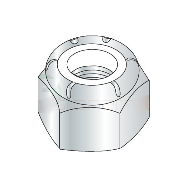 Newport Fasteners Nylon Insert Lock Nut, 1"-14, Steel, Zinc Plated, 25 PK NB305205P-25 - main